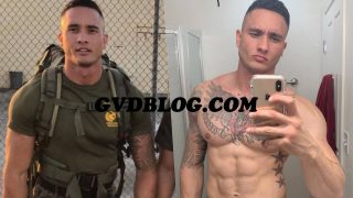 Hot Straight Military Guy Jerk Off