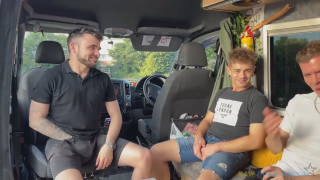 2 Boyfriends Raw Breeding By 2 Sleazy Lads Camper-Van